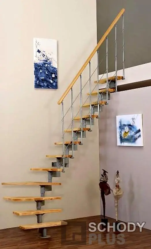 Modulové schody STYLE 1/4 lomené