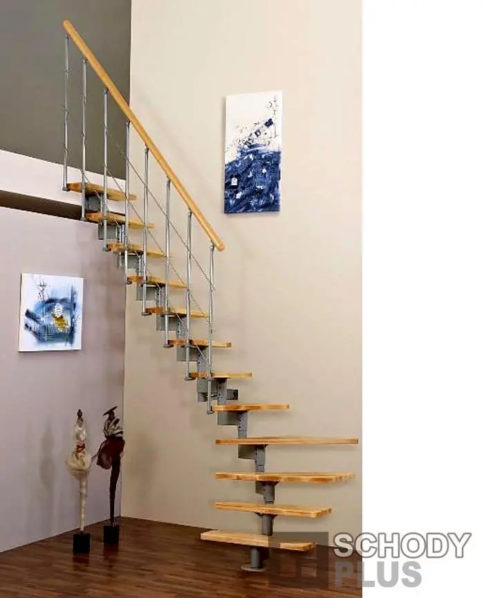 Modulové schody STYLE 1/4 lomené