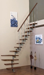 Modulové schody STYLE WALNUT 1/4 lomené