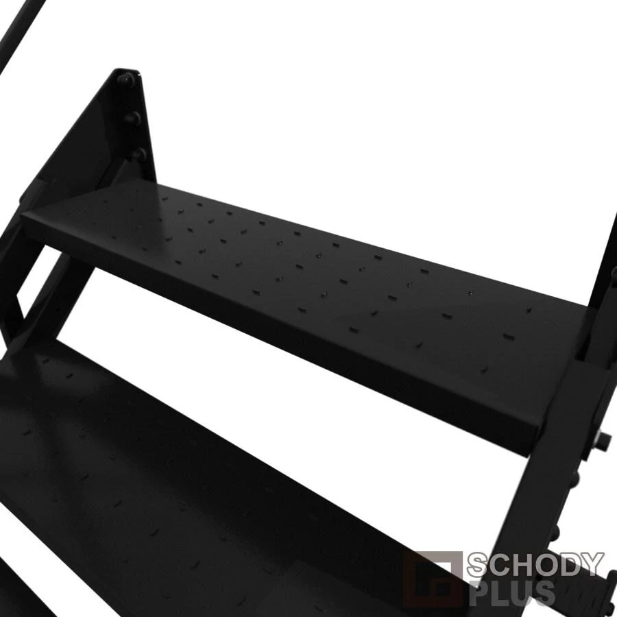 Flex Zink 12 black  - plechové venkovní schody