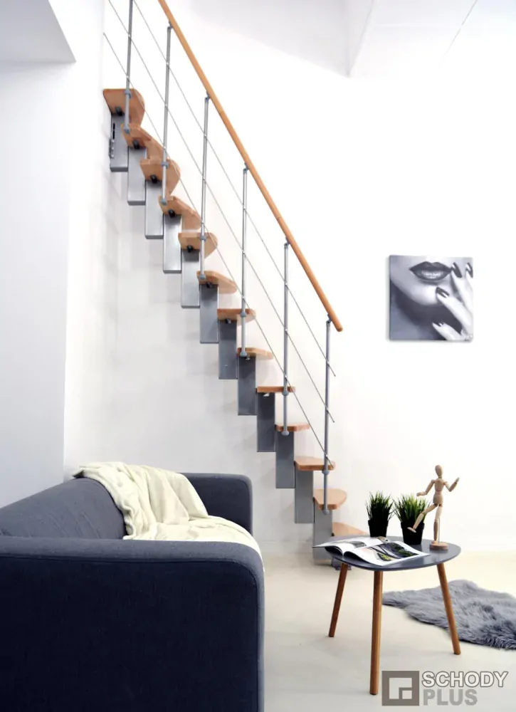 Mlynářské schody QUATRO Grey