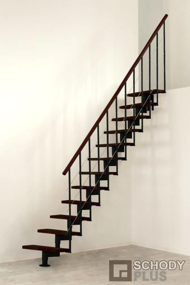 Modulové schody STYLE WALNUT přímé