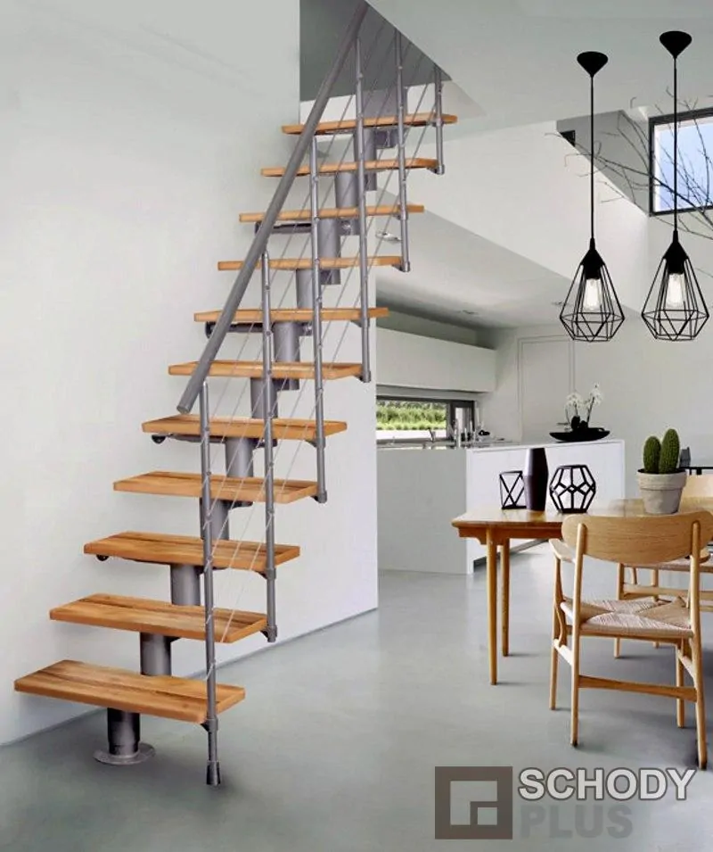 Modulové schody DIXI, 40mm, šířka 70cm