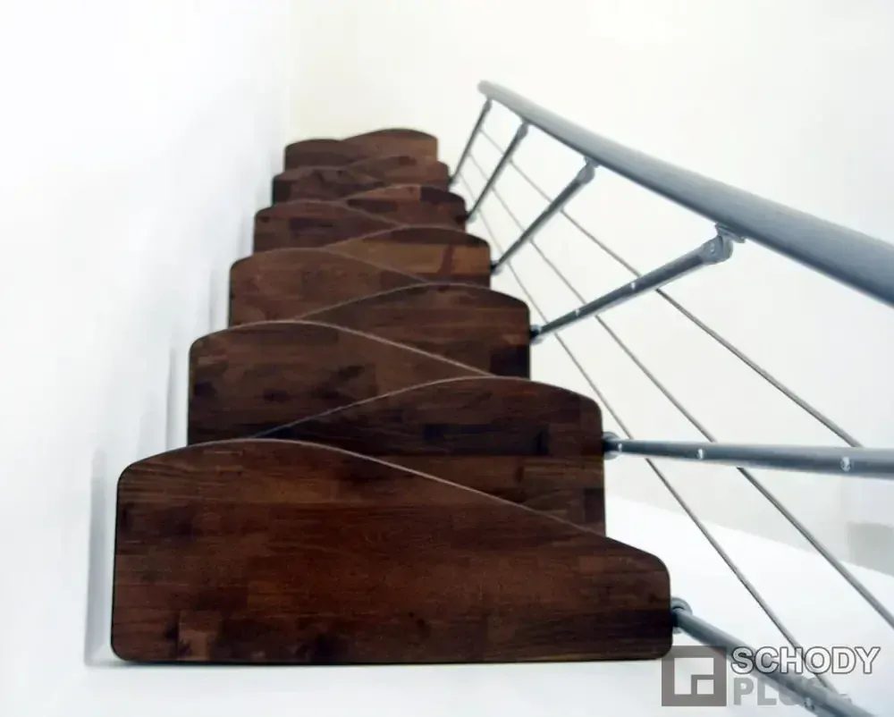 Mlynářské schody Nizza Grey Walnut