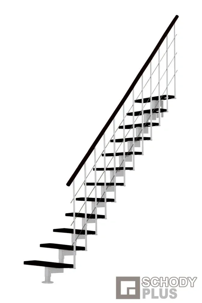 Modulové schody STYLE WALNUT přímé