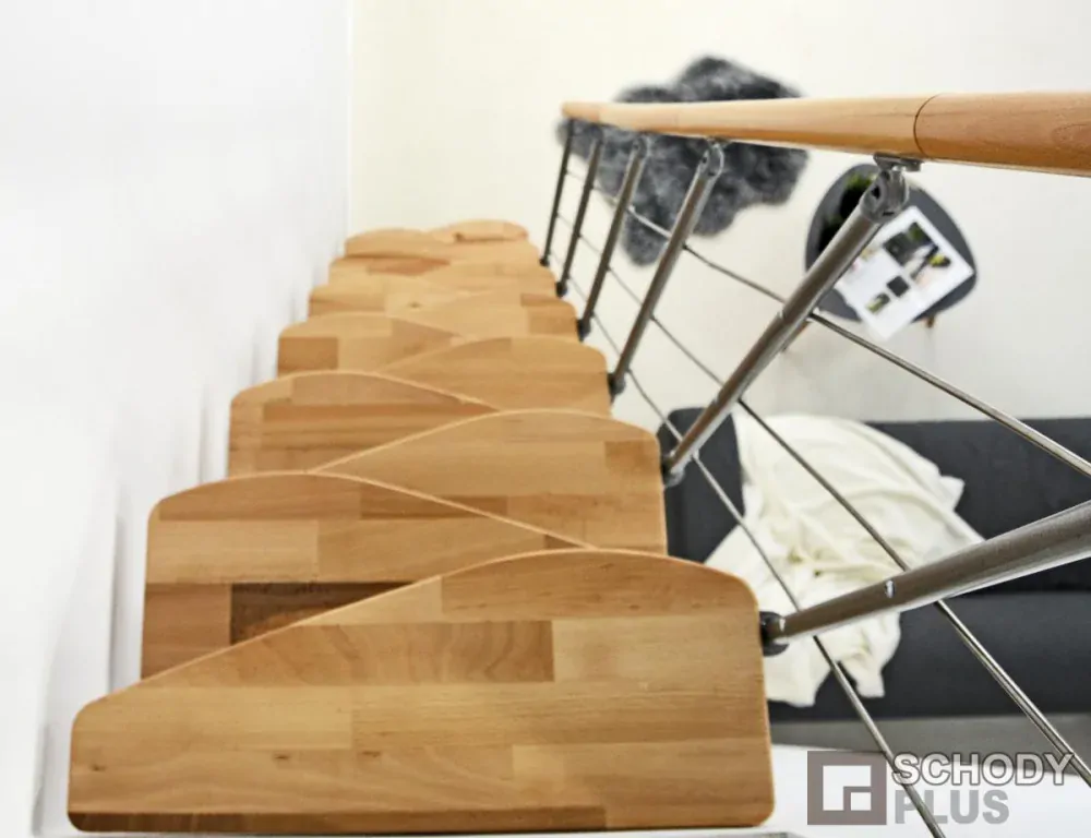 Mlynářské schody QUATRO Grey