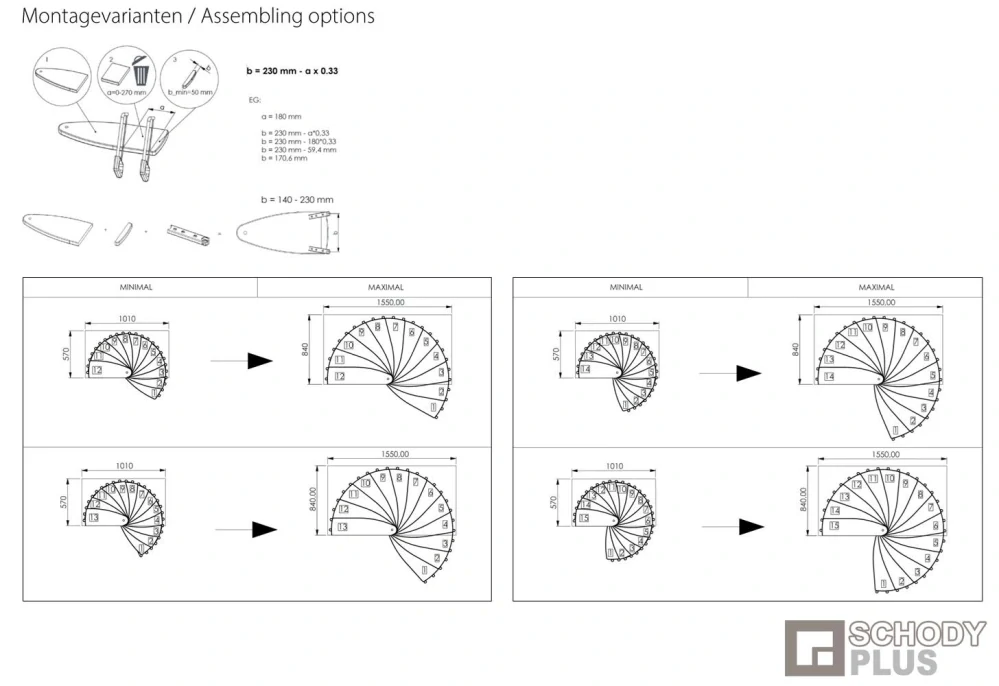 Točité schody LUNA
